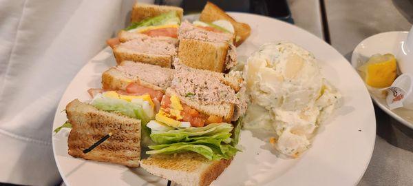 Triple decker tuna fish