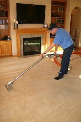 Residential carpet cleaning