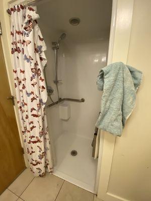 The private bathroom bathtub