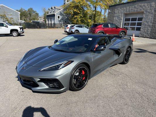 New car cleaned for showroom (Dealership)