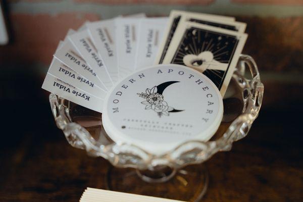 Business cards and stickers