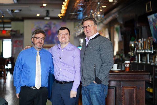 With mayor of Park Ridge and owner of Harp&Fiddle