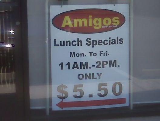 Lunch Specials @ Amigos