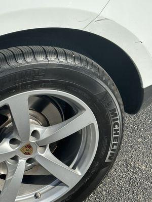 Back left side scratches