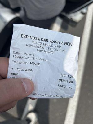 Espinosa Hand Car Wash