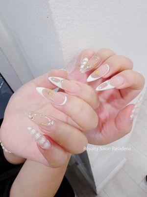 Her birthday nails . Call / Text us for an appointment 626 822 8291 . Our instagram : royalty.salon.pasadena