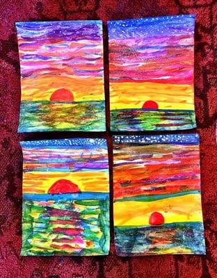 "Watercolor Wonders" taught by instructor Jaime Becktel