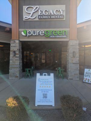 We are temporally inside of Legacy Family Dental.
No Walk-in's . Appointment required.