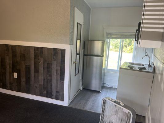 Fresh and clean, efficiency apartments.