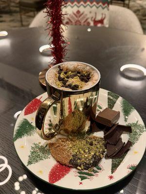 The Gilded Grinch dubai hot chocolate