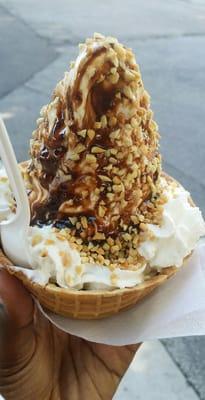 There's always an ice cream truck here in the summer.