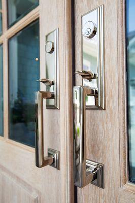 Custom pair wood door