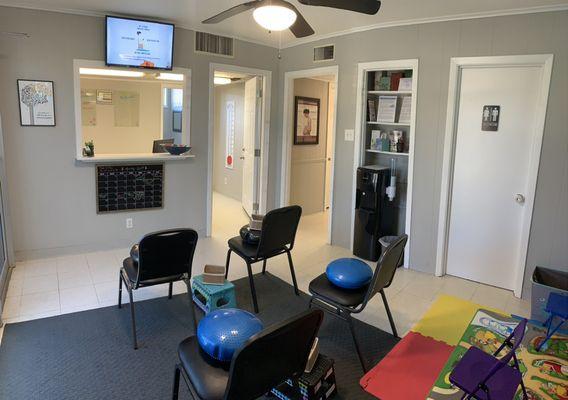 View of reception area.