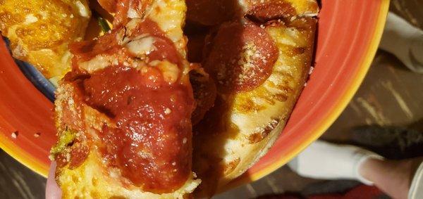 Extra sauce when light sauce was ordered