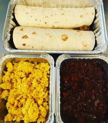 Carry out dinners are fully prepared for you to take and bake!
