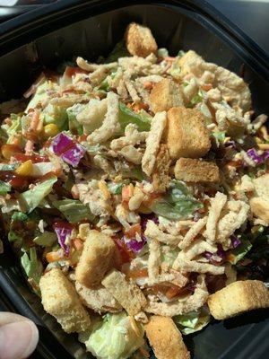 The 502 Salad no jalapeños add corn