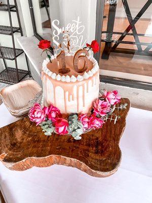 Sweet 16 birthday cake