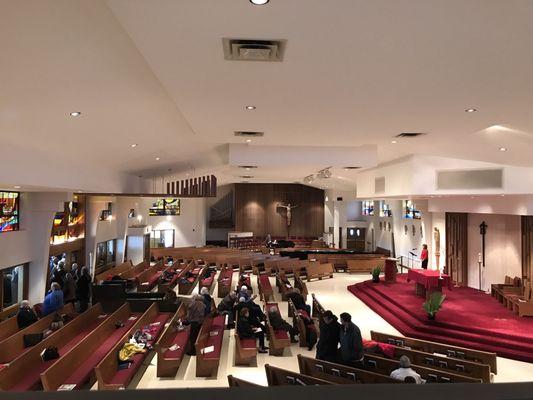 View from the old choir loft
