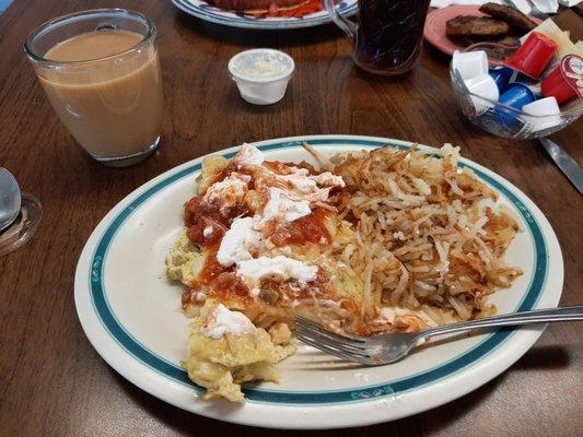 Green Chili Omelet  OMG