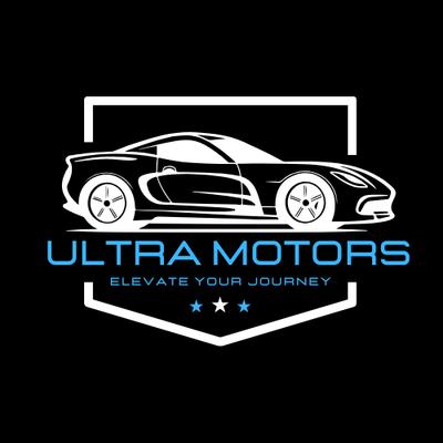 Ultra Motors' logo features bold text and their motto, "More Than Business, We're Family," reflecting trust, value, and community focus.