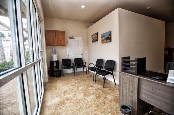 Comfortable and cheerful waiting area