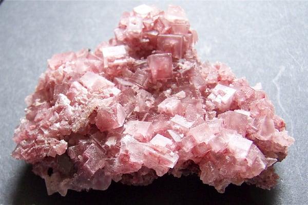 Searles Lake halite, from the 2010 Pink Halite dig, Trona Gem-O-Rama