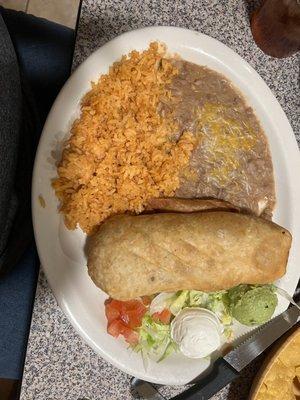 Shredded beef chimi.