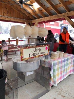Maple cotton candy