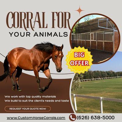 Custom Horses Corrals
