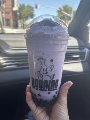 Taro smoothie with boba