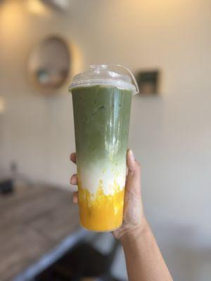 Matcha Mango Latte
