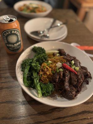 Crying Beef with Garlic Noodles