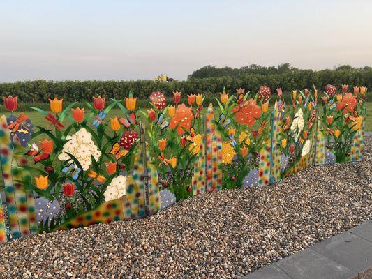 Nice yard art around the campground.