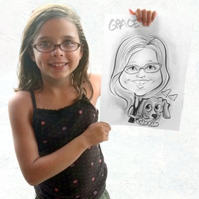 Caricatures at event and parties.