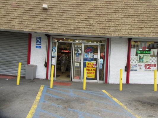 front door to store, accessible and easy to get into