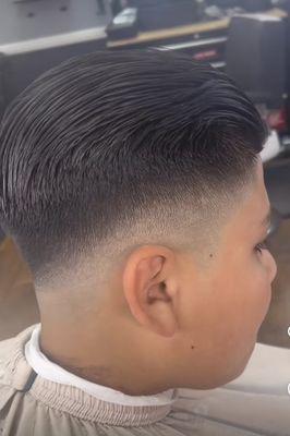 Mid Fade , Slick back