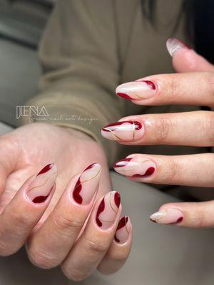 2024 February nail designs we do gel extensions and hard gel overlay