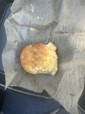 Biscuit which is more like roll. Very soft and buttery.