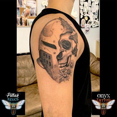 Skull Helmet Tattoo
#skulltattoo #helmettattoo #butterflytattoo #armortattoo