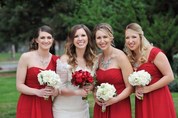 Hair and makeup on these lovely Ladies.