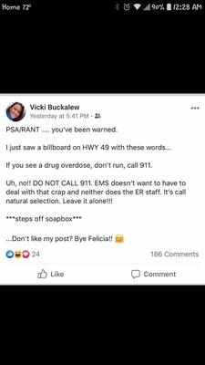 This is one of their RNs. I want everyone to be aware of this before receiving any services.