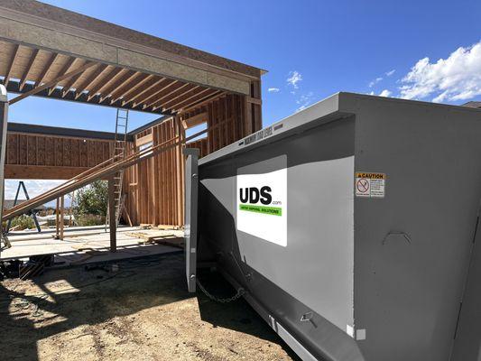 Construction roll-off dumpster