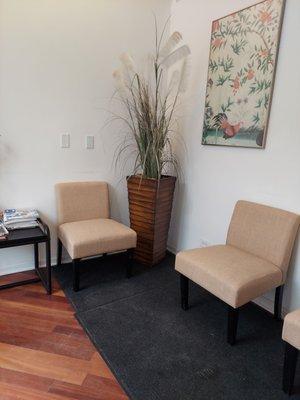 Clean and simple waiting area