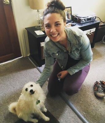 Mackay smiling for the camera!