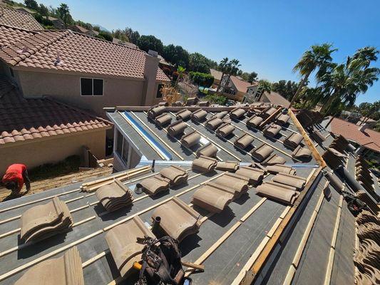 Spencer 4 Hire Roofing installed New Tile Roof Underlayment with a 10 Year Weather Shield Warranty & 20 Year Manufacture Warranty