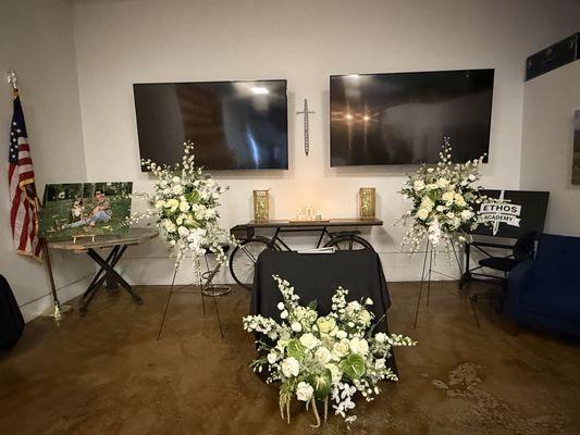 So many beautiful flowers, then we had floating gardenias on all of the tables! What an amazing touch!