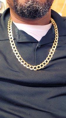 14k gold Cuban necklace