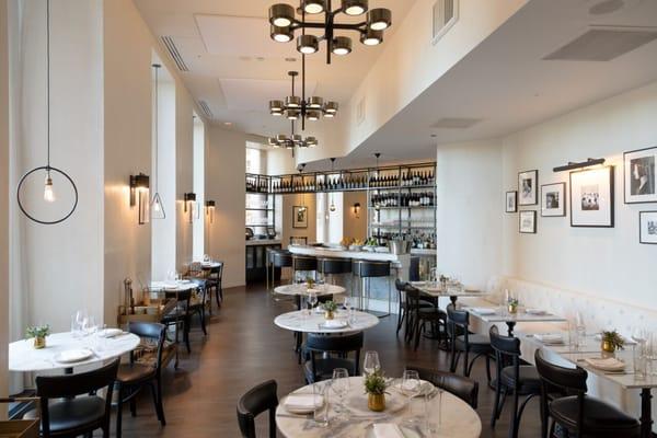 Cafe Spiaggia in Chicago Flooring by Peerless Rug Company