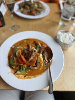 Red curry duck