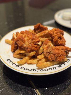 Chicken strips and fries